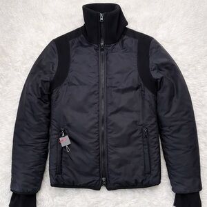 🎉HP🎉 PRADA Black Nylon Double Zip Jacket - Size 40/Small